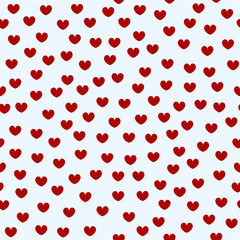Heart pattern. Seamless vector valentine love background