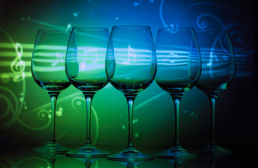 Music captured in a wineglass