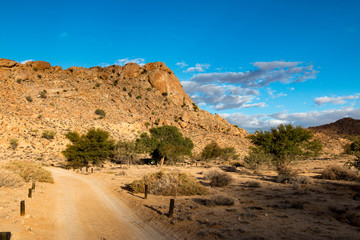 Campsite in the Kalahari Desert near Aus, Namibia