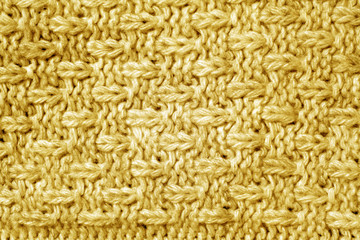 Orange color knitted pattern.
