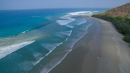 Fototapeta na wymiar Aerial view of Santa Teresa, Costa Rica