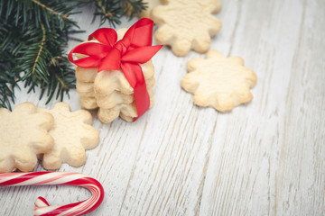 Christmas Cookies with Candy Cane