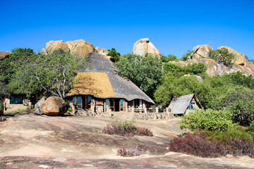 Safari lodge near Matobo National Park in Zimbabwe - obrazy, fototapety, plakaty