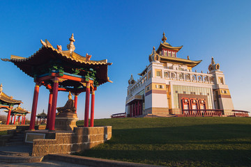 Fototapeta premium the main Buddhist monastery in Elista