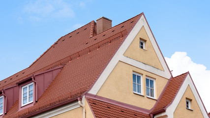 Reihenhaus mit Spitzdach