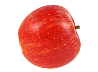 Fresh red apple isolated on white background