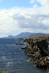 Cliffs and Coastline in Achill  Island, Co. Mayo, Ireland 