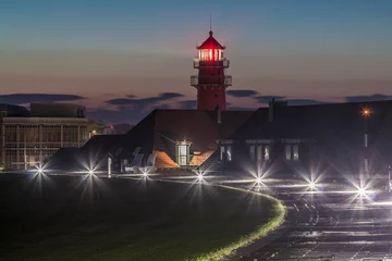 Foto auf Acrylglas Leuchtturm an der Nordsee bei Nacht © Gottfried Carls