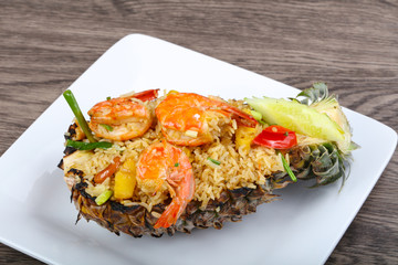 Rice with prawn