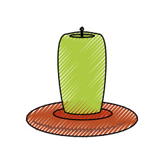 isolated candles cartoon