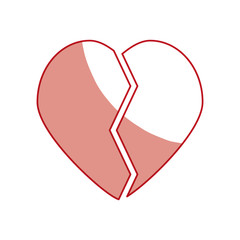 Heart broken symbol