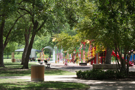 Splash Pad At The Park