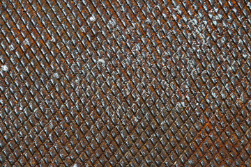 Rasp-file or riffler surface. Macro texture background with a rust.