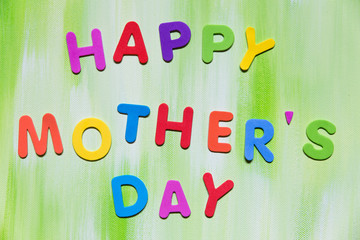 colorful letters, happy mother´s day