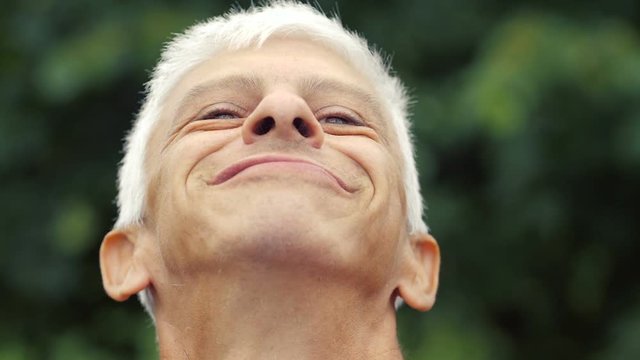proud smiling man