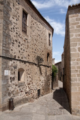 Fototapeta na wymiar ciudades medievales de España, Cáceres en la comunidad de Extremadura