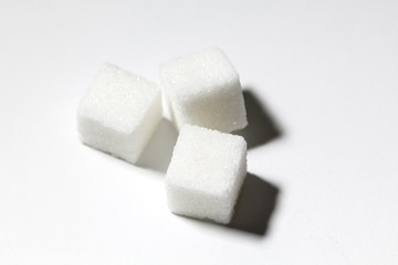 white sugar cubes