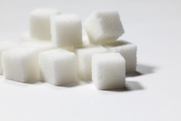 white sugar cubes