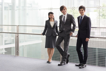 Fototapeta premium portrait of asian businessteam in office