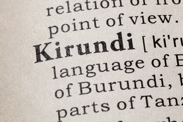 definition of Kirundi
