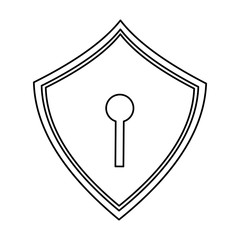 web security padlock shield