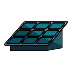 isolated solar panel icon vector illustration graphic design