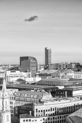 London skyline.