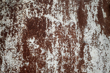 Rusty metal with paint background
