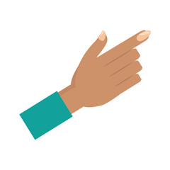 isolated human hand icon vector illustration graphic design