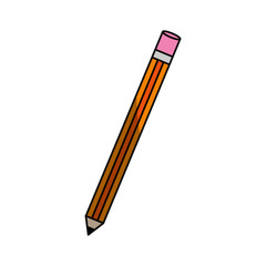 isoated study pencil icon vector illustration graphic design