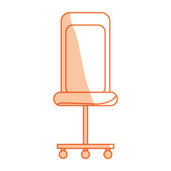 isolated desk chair icon vector illustration graphic design