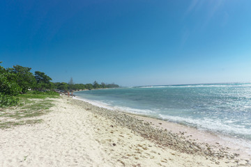 Fototapeta na wymiar Tropical Beach view from Playa Giron, Cuba