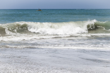 Waves in the Ocean off of Capistrano Beach