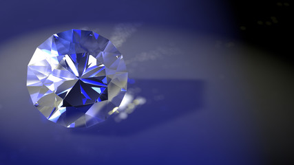 Classic diamond 3D render