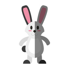 cartoon rabbit or bunny icon image