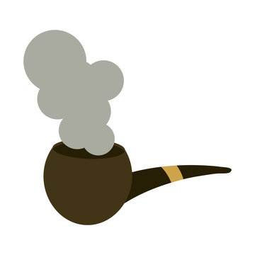 recommend clip art: smoking pipe with smoke icon image