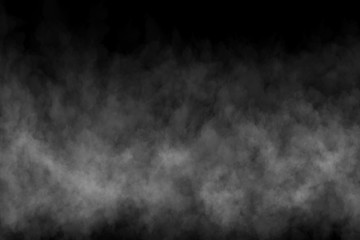 Fog or Smoke on black Background