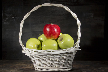 Apples in the basket