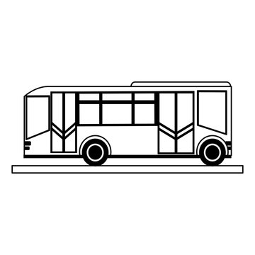 public transportation bus icon image