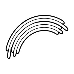 rainbow icon over white background vector illustration