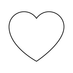 heart icon over white background vector illustration