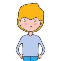 cute man with hairstyle design