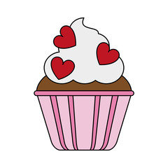 cupcake vector illustration