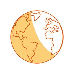 Planet earth isolated