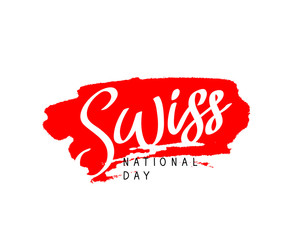 Swiss National Day. Vector