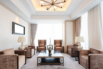 Fototapeta premium interior of modern living room