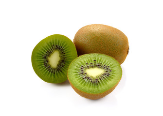 Fresh of kivi fruit isolated on white background