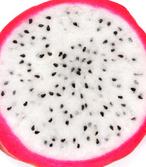 Close up Dragon Fruit on white background