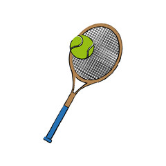 tennis racket and ball sport equipment