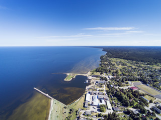 Small port Engure, gulf of Riga, Baltic sea, Latvia.